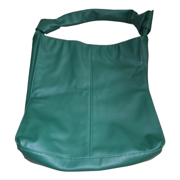 Anthropologie Urban Originals North South Knotted Tote In Green Magnetic Closure - Picture 6 of 12